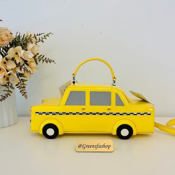 Kate Spade Purse NYC Big Apple 3D Taxi Crossbody Bag - Picture 11 of 12